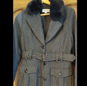 Merona Coat Faux For collar